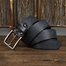 3.8CM Genuine Leather For Men High Quality Buckle Jeans Casual Belts Business Cowboy Waistband Male Designer