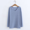 Sweatshirt Women Spring Waffle Bottoming Tops Loose Long Sleeve Hoody Curve Clothes