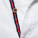 Spring Cotton Social Shirt Men Solid Long Sleeve Shirt for Men Lapel Casual Social Men Shirts
