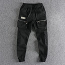 Workwear multi pocket casual pants men elastic loose leggings casual pants trend trouser