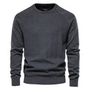 Cotton Drop Sleeve Sweater Men Casual Solid Color Basic Pullovers Knitted Sweaters Male New Winter Quality Mens Sweater