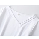 Women Sweetshirts Short sleeve womens clothing Black white T-shirts for Girls Skew Collar Summer Clothes Design Woman clothes