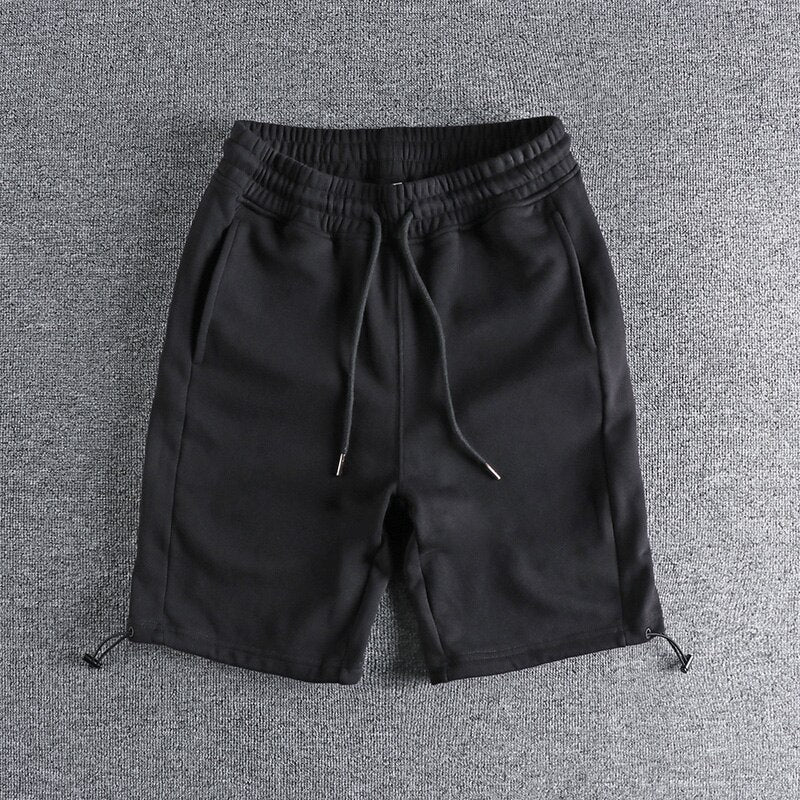 Solid casual shorts men summer sports loose pants