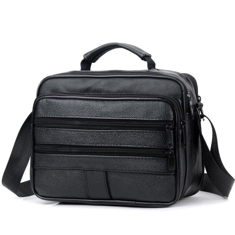 Travel Crossbody Bag High Quality Leather Handbag For Male Large Capacity Waterproof Single Shoulder Bags