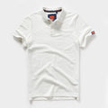 Summer Mens Polo shirts Cotton Shirts Short Sleeve Letter Embroidered Emblem Simple Shirt for Male