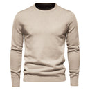 Winter Thickness Pullover Men O-neck Solid Color Long Sleeve Warm Slim Sweaters Men Men Sweater Pull Male Clothing