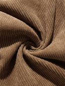 Corduroy Cargo Pants for Men Beam Feet Tooling Trouser Fall Winter Low-waist Techwear Trouser Solid Long Pant with Pockets