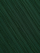 Women Green Irregular Pleated Lapel Long Sleeve Loose Fit Shirt  Spring Autumn