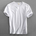 Summer Men Short Sleeve Simple Casual Loose Daily Solid All-Match Sportswear Breathable O-Neck Male T-Shirts