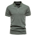Cotton Solid Color Men Polo Shirts Casual Short Sleeve Turndown Men Shirts Streetwear Polos for Men