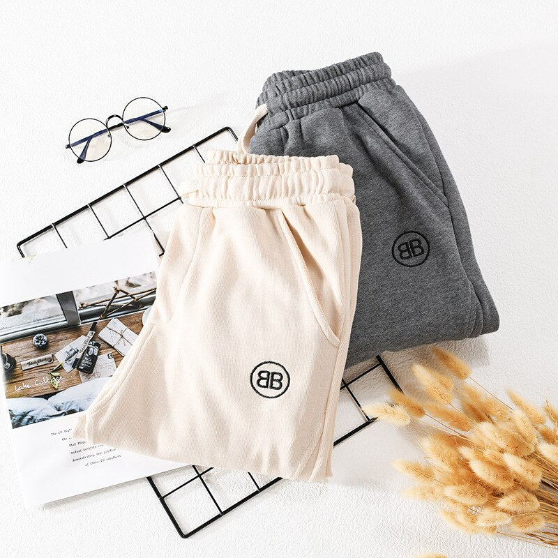 Spring Fall Casual Men Sweatpants Trendy Multiple Pockets Loose Sport Simple Popular Youth All-Match Jogger Male Trousers