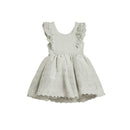 Summer Princess Sundress for Baby Girls Sleeveless Lace Plain England Stylish Dress for Children Toddlers Birthday Dresses