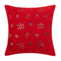 Decor Cushion Cover 45x45cm Christmas Snowflakes Fluffy Pillow Cover Home Decorative For Living Room Bed Room