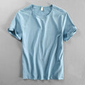 Summer Men Short Sleeve Simple Casual Loose Daily Solid All-Match Sportswear Breathable O-Neck Male T-Shirts