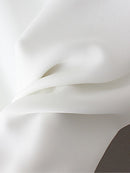 White Shirt For Women Solid Tops Brief Long Sleeve Double Layer Chiffon Loose Blouses Autumn