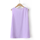 Tank Top For Women Clothing Pure Ice Silk Sleeveless Thin Curve Tee Summer