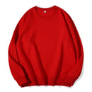 Spring and Autumn Solid Color Round Neck Terry Sweater Men and Women Long Sleeve Pullover Sports Sweater