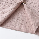 Baby Girls Knitted Cardigan Lotus Collar Children Sweet Cotton Knit Sweaters Outfits Toddler Spring Autumn Clothes Kids Clothing