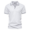 Men Solid Color Short Sleeve Classic Mens Polos New Summer Polo Shirt Men Clothing