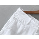 Summer Men Shorts Multi-pocket Linen Cargo Casual Shorts Men Women Breathable Solid Loose Bermuda Beach Board Shorts