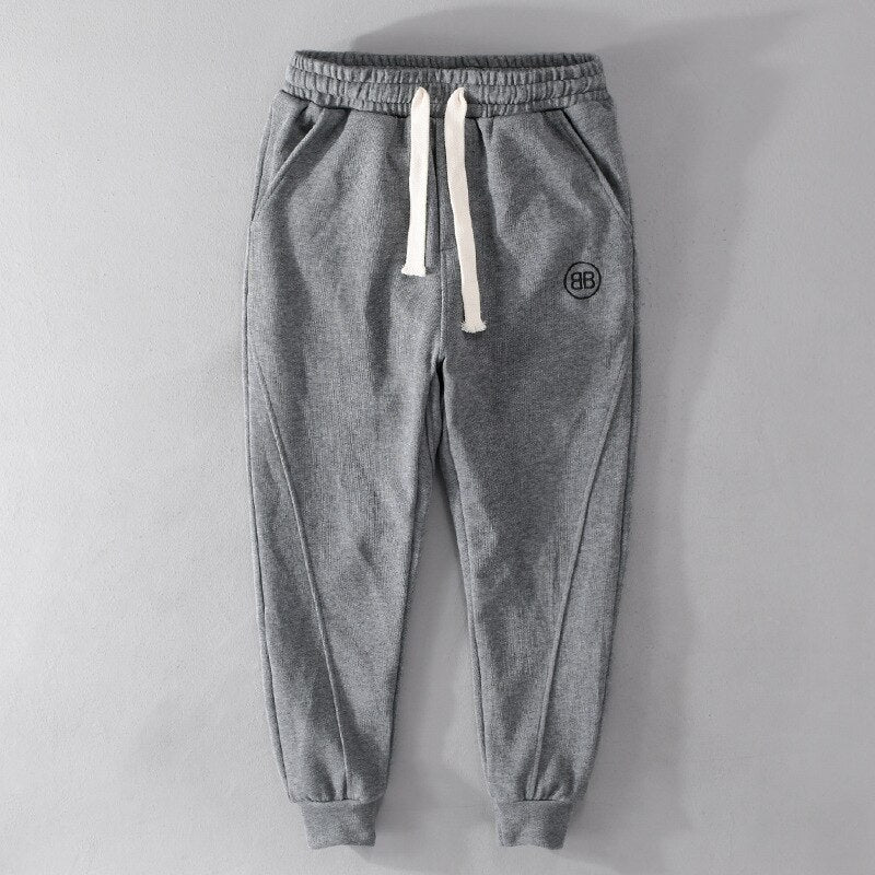 Spring Fall Casual Men Sweatpants Trendy Multiple Pockets Loose Sport Simple Popular Youth All-Match Jogger Male Trousers