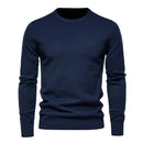 Winter Thickness Pullover Men O-neck Solid Color Long Sleeve Warm Slim Sweaters Men Men Sweater Pull Male Clothing