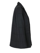 Women Black Shaped Spliced Blazer Lapel Long Sleeve Loose Fit Jacket Tide Spring Autumn