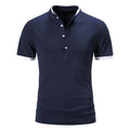 Summer Short Sleeve Basic Stand Collar POLO Shirt Men T-Shirt Top men Clothing