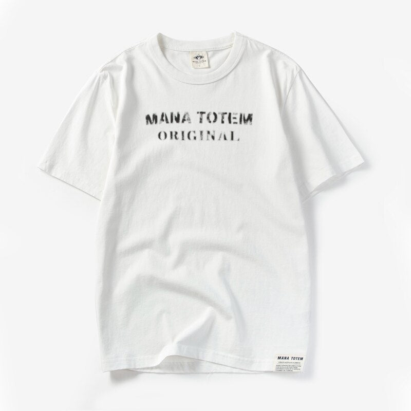 Men T-shirt Short Sleeve Summer Dropped Shoulder Black t shirt for men