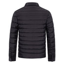 Warm Thick Winter Jacket Men Double Pocket Turn Collar Coat For Men Casual Business Winter Parkas Men