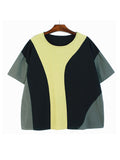 Women Casual T-shirt Round Neck Short Sleeve Tide Spring Summer