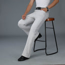 Men Summer New Flared Jeans High Waist Thin Loose Casual Pants