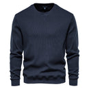 Cotton O-neck Sweatshirts Men Casual Solid Color Pullover Hoodies Men New Autumn Fashion Simple Brand Man Sweatshirt