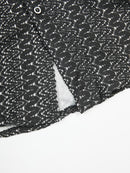 Women Sequins Casual Blouse Lapel Long Sleeve Loose Fit Shirt Tide Spring Autumn