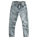 Spring and autumn cat beard jeans mens Khaki light blue youth small straight pants