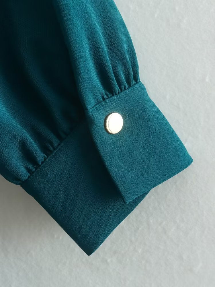 Solid Shirt Dress Women