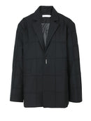 Women Black Shaped Spliced Blazer Lapel Long Sleeve Loose Fit Jacket Tide Spring Autumn