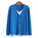 Sweaters Women Autumn Winter V-Neck Warm Slim Jumpers False Two Pieces Patchwork Knitted Pullovers