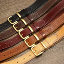 2.8CM Real Genuine Leather Belt Female Natural Quality Solid Copper Buckle Vintage Casual Women Belts For Jeans