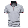 Cotton Polo Shirts for Men New Summer Short Sleeve Stand Collar Polos Quality Social Men Clothing