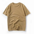 Men T-shirt Short Sleeve Summer Dropped Shoulder Black t shirt for men