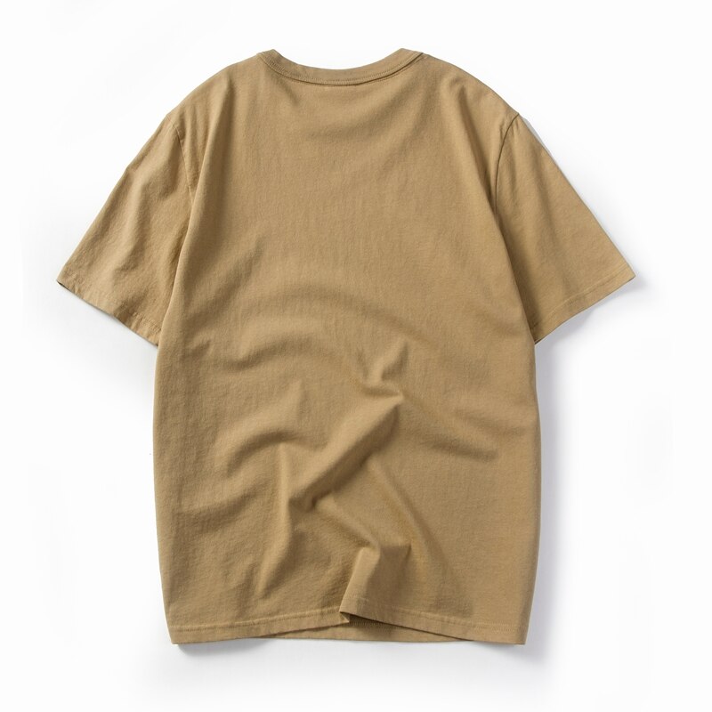 Men T-shirt Short Sleeve Summer Dropped Shoulder Black t shirt for men