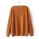 Women Knitted Cardigan Temperament Pure V-Neck Jumpers Autumn Basic Long Sleeve Curve Sweater