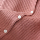 Women Knitted Cardigan Temperament Pure V-Neck Jumpers Autumn Basic Long Sleeve Curve Sweater