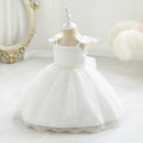 Lace Mesh Baby Girls Dresses Christening Gown Newborn Wedding Baptism Formal Princess Clothes