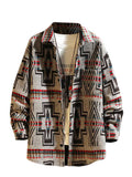 Men Jackets Wool Blend Coats Vintage Jacket Shirt Winter Warm