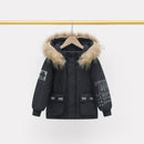 Children Winter Down Jacket Boy Toddler Girl Clothes Thick Warm Faux Fur Hooded Coat Teen Kids Parka Outerwear Snowsuit