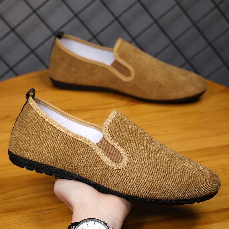 Shoes Men Fashion Breathable Canvas Shoes Casual Versatile Loafers