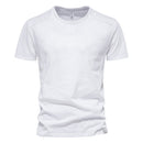 Cotton T Shirt for Men O-neck Soild Basic Men T-shirts with Short Sleeves Summer Tops Tees Men Clothes