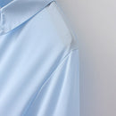 Basic Shirt For Women Solid Color Tops Loose Brief Chiffon Long Sleeve Blouses Autumn